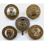 5 post 1881 helmet plate centres.