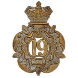 19th (1st York, North Riding) Regiment of Foot Victorian OR’s glengarry badge circa 1874-1881.