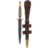 WW2 Scarce Beaded and Ribbed Pattern War Department issue Fairbairn-Sykes fighting knife.