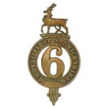 6th (Royal First Warwickshire) Regiment of Foot Victorian OR’s glengarry badge circa 1874-81.