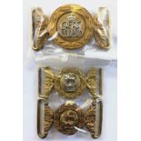 3 x Officers’ waist belt clasps