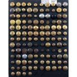 124 buttons of various Staff, Services, Corps, Schools and Womens units.