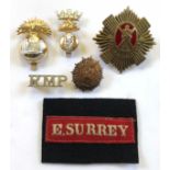 6 various badges etc.