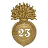 23rd (Royal Welsh Fusiliers) Regiment of Foot Victorian OR’s glengarry badge circa 1874-81.