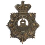 1st (Brentwood) VB Essex Regiment Victorian OR’s helmet plate circa 1883-1901.