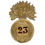 23rd (Royal Welsh Fusiliers) Regiment of Foot Victorian OR’s glengarry badge circa 1874-81.