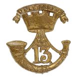 13th (Somersetshire) Regiment of Foot Victorian OR’s glengarry badge circa 1874-81.