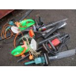 Mixed chain saws and strimmers to include an Oregan electric chainsaw