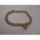 A 9ct gold double curb link bracelet, 10g