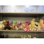 A large quantity of Beanie Baby soft toys to include bears, a monkey and dolls, together with