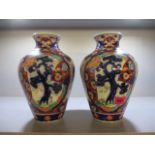 A pair of Japanese Imari vases, 10h