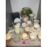 A selection of late 18th and 20th century commemorative china and a quantity of vintage china to