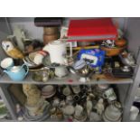 A large mixed lot to include boxed toy vehicles, a Tempo gold plated pocket watch, a Japanese