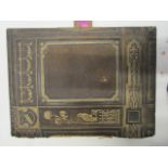 A Victorian musical photograph album, with leather gilt tooled covers, containing various family