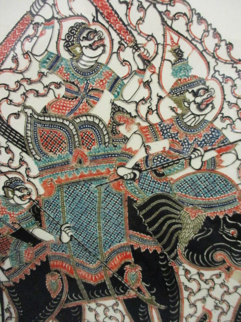 A mounted Indonesian cut out of warriors riding an elephant - Image 2 of 2