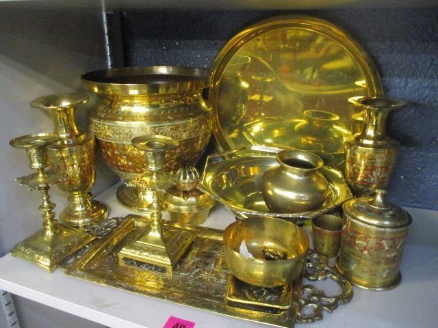 Miscellaneous brassware and metal ware