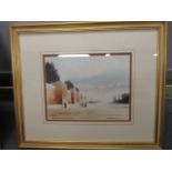 Gordon Blakey - The Walls of Marrakech, a watercolour, , signed lower right hand corner, 9 3/4"w x