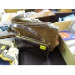 Two vintage handbags to include a crocodile handbag