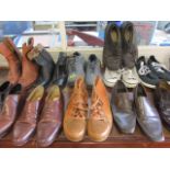 A quantity of gents shoes and boots to include Gleres & Hawkes, Timberland, Converse and Ravel,