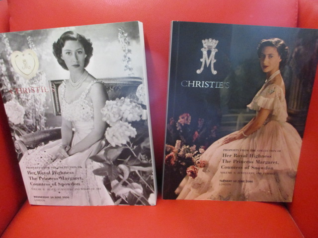 Two 2006 Christies catalogues of Princess Margaret's Jewellery, silver and furniture auction