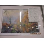 Rex Preston 'Autumn Walk', limited edition print, signed lower right hand corner, mounted and