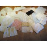 A quantity of vintage ladies silk and satin under garments, mainly from two sisters of Mayfair