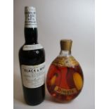 A bottle of Dimple Haig Scotch Whisky and a bottle of James Buchanan Black & White Whisky