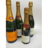 Four bottles of Champagne to include Taittinger and a 375ml Laurent Perrier