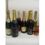 Ten mixed bottles to include Fortnum & Mason Champagne