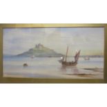 Garmin Morris - Three Seascapes 'Scarborough Early Morning', 'Clovelly' and St' Michael's Mount',