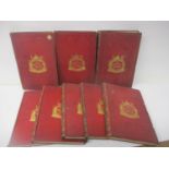 'A History of The British Empire In India and the East' in eight volumes of books, in tooled, gilt