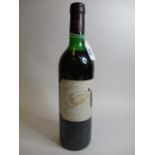 A bottle of Chateau Margaux 1978 Grand Cru