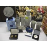 A selection of Royal Selangor pewter and other items
