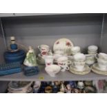 Italian retro Bisossi items to include a Duchess Greenleaves teaset and a Duchess Pandora part