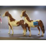 Two Beswick models of ponies