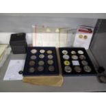 A quantity of commemorative £5 coins, various other commemorative coins, Royal Mint 2008 coinage,