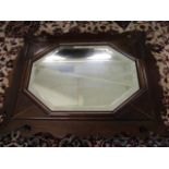 A Georgian mahogany framed mirror purchased from Arthur Shepherd from Cambridge