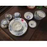 A selection of 18th century and later Chinese plates, rice bowls, tea bowls, saucers and other items