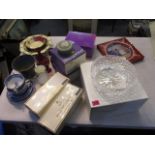 A mixed lot to include ruby glassware, Royal Doulton bowls, Royal Worcester ramekins, Italian
