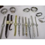 A mixed lot of ladies wristwatches