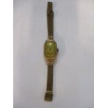 A 9ct gold ladies' wristwatch