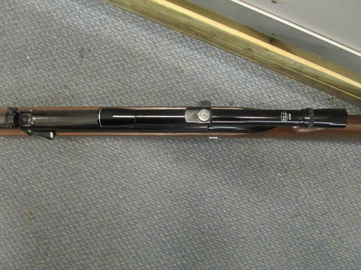A BSA Airsporter air rifle, .22 calibre with BSA 4 x 20 telescopic slight - Image 2 of 2