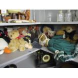 Harrods teddy bears, a Paddington Bear soft toy and mixed soft toys