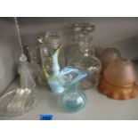 Edinburgh Crystal etched decanters and mixed glassware