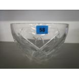 A Waterford cut glass bowl