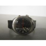 A gentleman's stainless steel cased Omega chronostop drivers wristwatch circa 1971, metal ref.