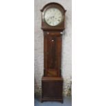 An early 19th century mahogany centre seconds longcase, regulator clock, the dial signed John