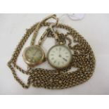 An early 20th century Hafis W & Co ladies manual wind, 9ct gold cased wristwatch, together with an