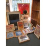 A selection of mixed framed and glazed prints, to include one after Renoir