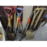 A selection of gardening tools